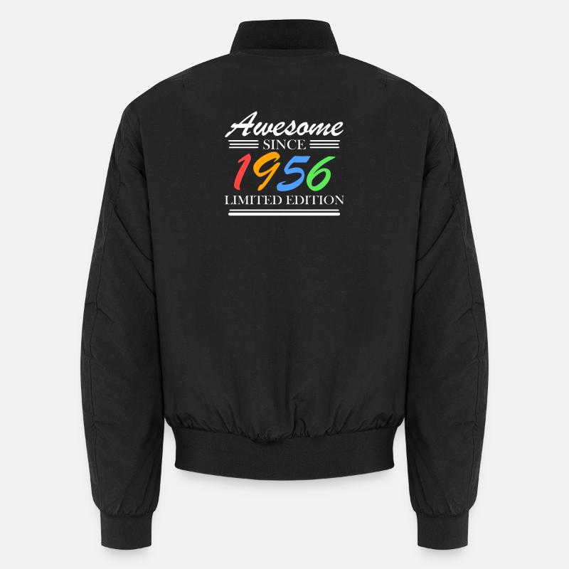 1956 - Né en 1956 - Bomber unisexe - noir