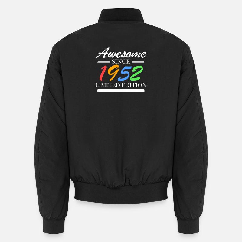 1952 - Born 1952 - Unisex Bomber Jacket - black