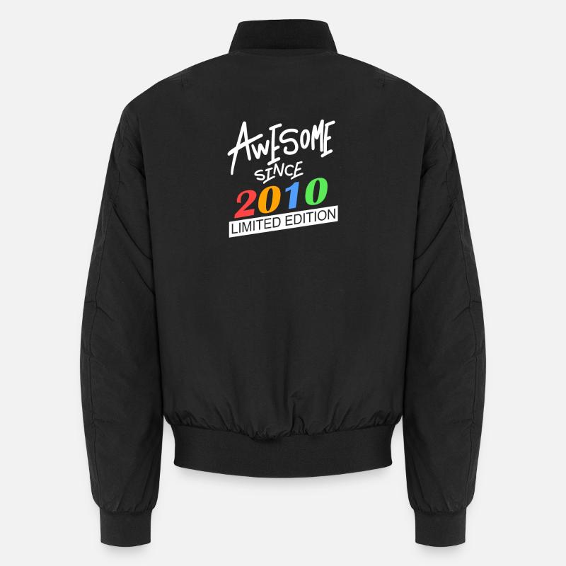 2010 - Born 2010 - Unisex Bomber Jacket - black