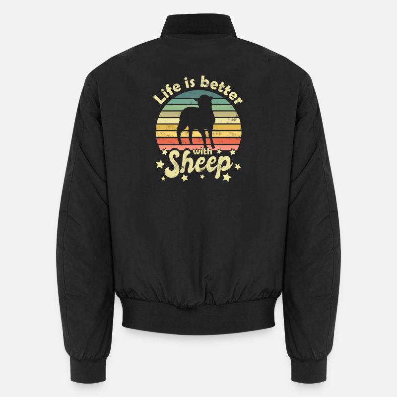 Moutons Moutons - Bomber unisexe - noir