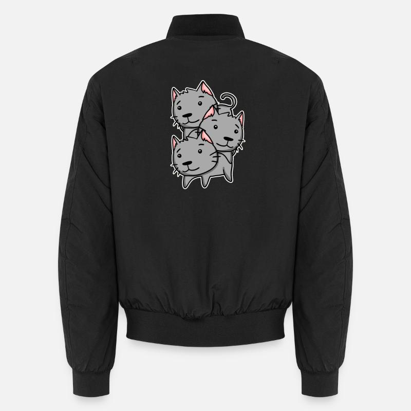 Niedliche Katzen Unisex Bomberjacke