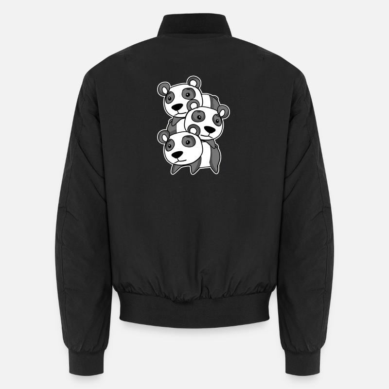 Cute pandas Unisex Bomber Jacket