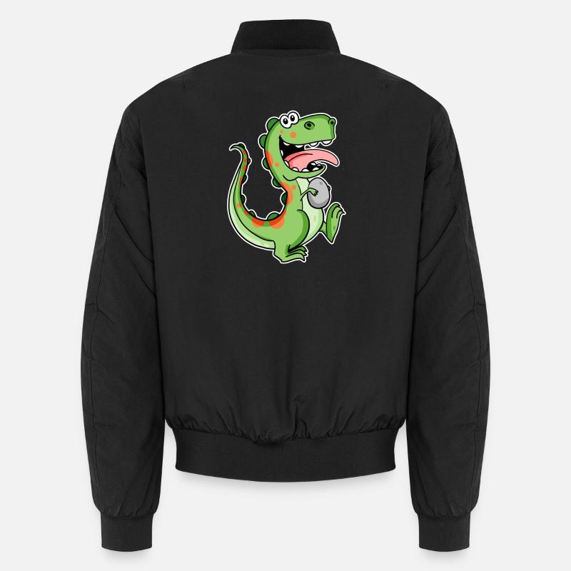 Dinosaure avec un bébé œuf de dinosaure Bomber unisexe