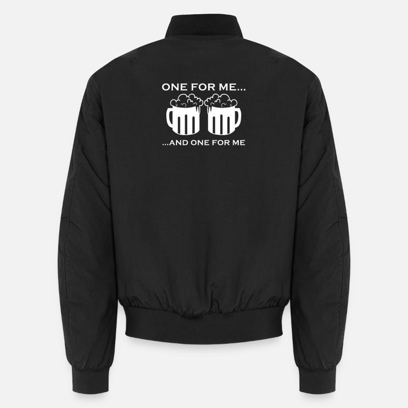 Beer Beer Mug Gift - Unisex Bomber Jacket - black