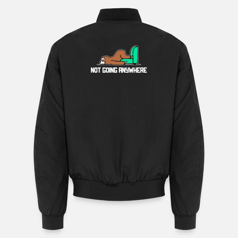 Faultier Faul Statement Tier Müde Schlafen Urwald Unisex Bomberjacke