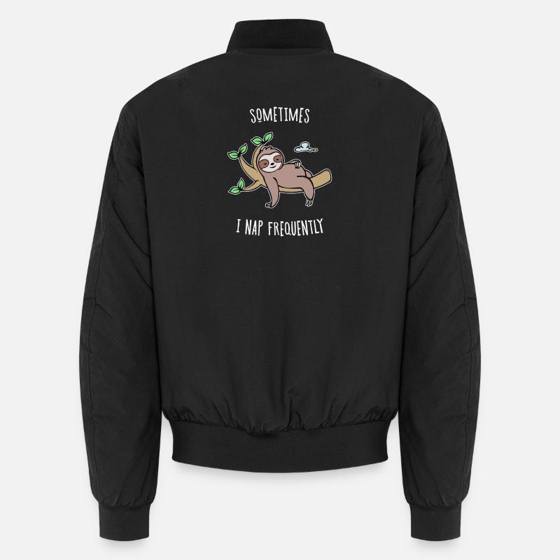 Urwaldbewohner Tier Faultier Humorvoll Statement Unisex Bomberjacke