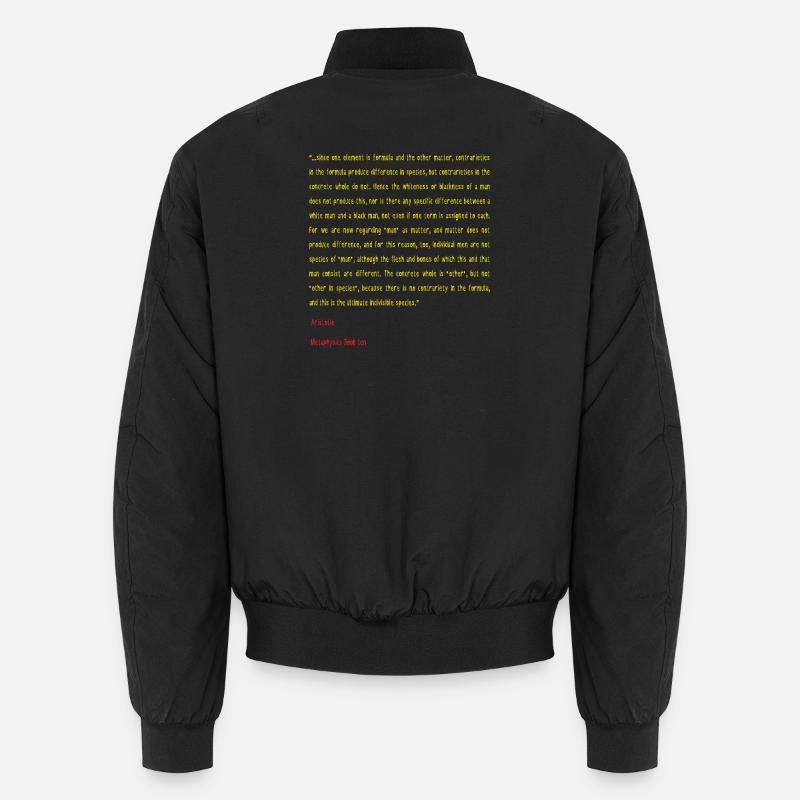 Aristotle Metaphysics Book ten Unisex Bomber Jacket