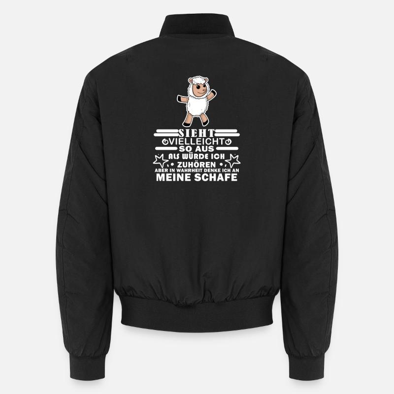 Schafe Schaf Schafzüchter Geschenk Unisex Bomberjacke