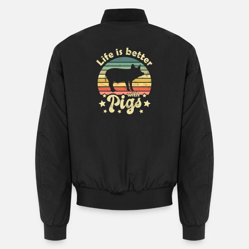Pig Pigs Unisex Bomber Jacket