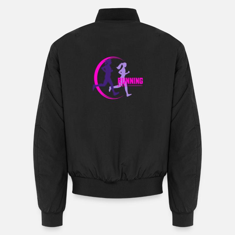 Running - Unisex Bomber Jacket - black