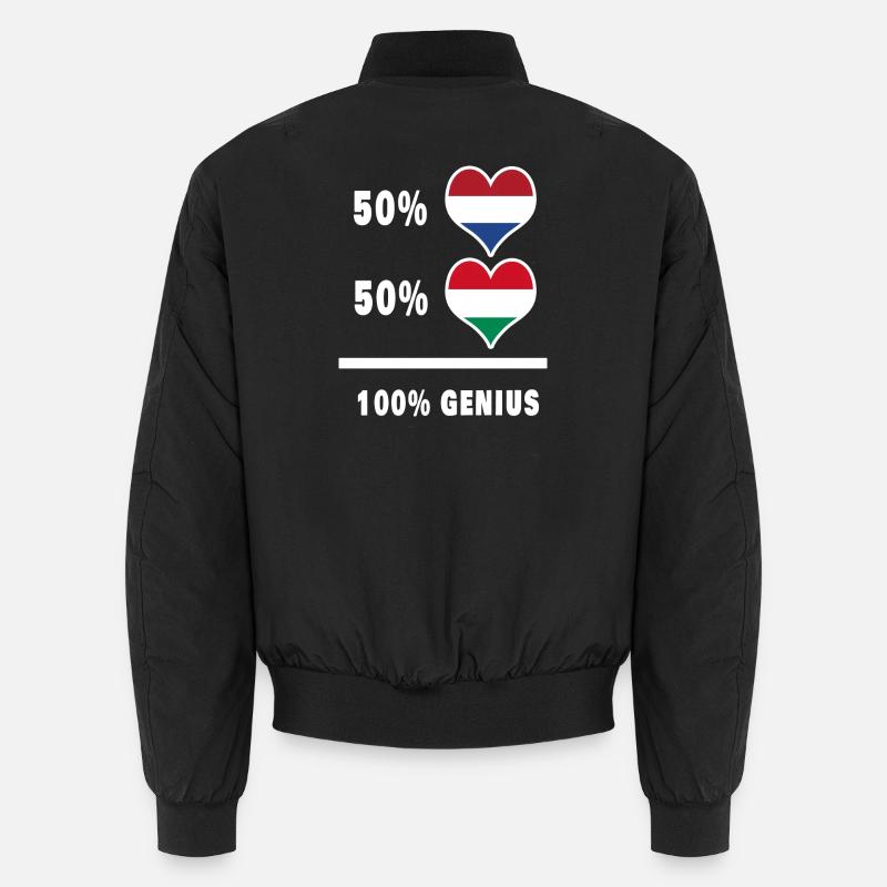 Ungarn und Niederlande Ingenious / Geschenk Unisex Bomberjacke