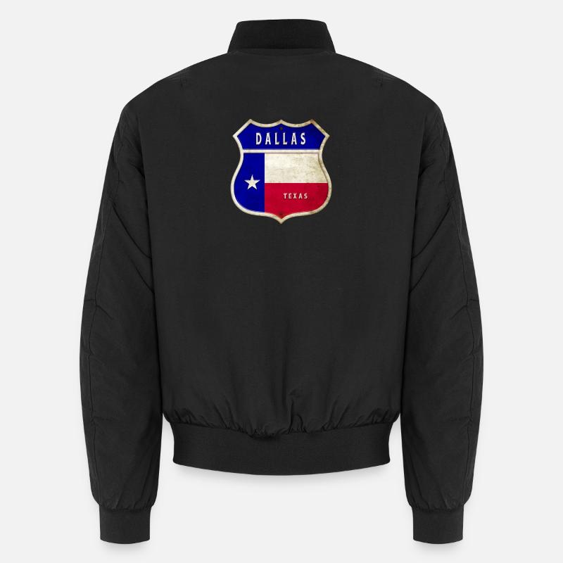 Design du drapeau de Dallas, Texas Bomber unisexe