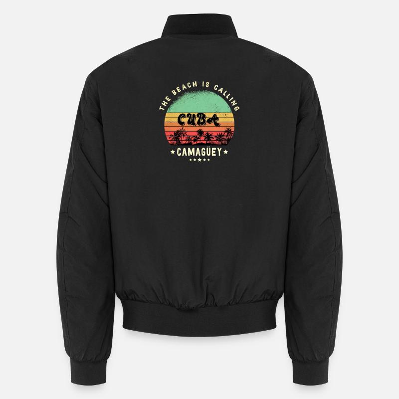 Design de plage de Camagüey Cuba Bomber unisexe