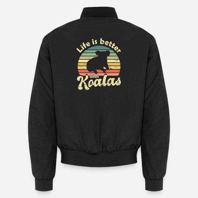 Koala Koala Ours - Bomber unisexe - noir