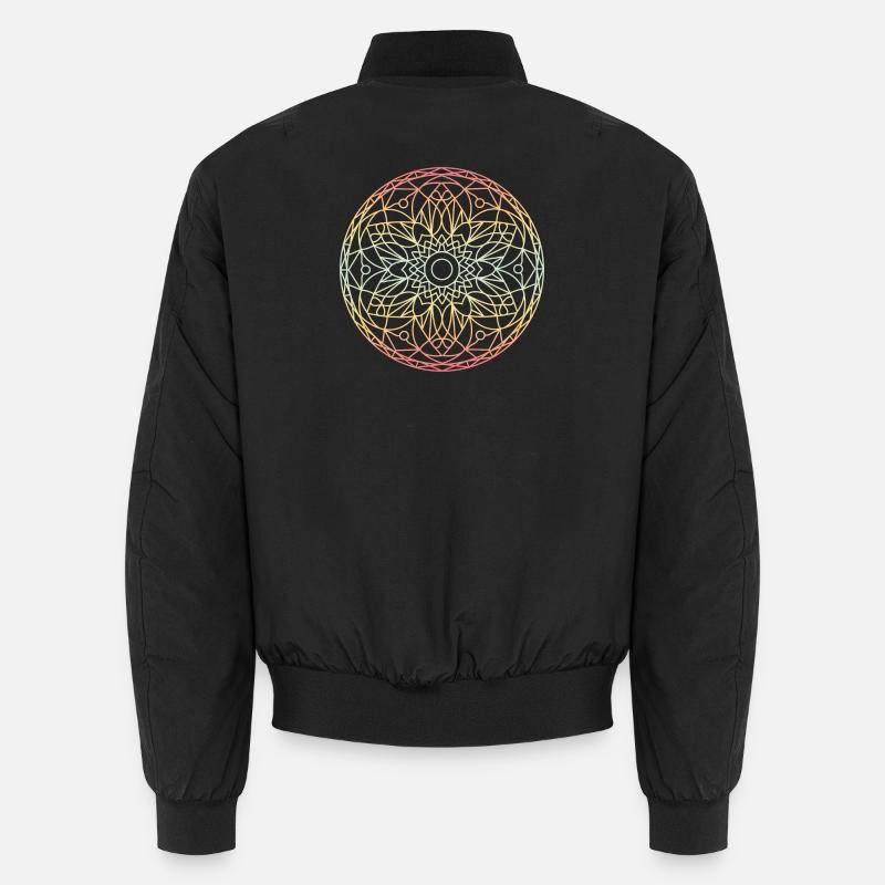 Mandala - Unisex Bomberjacke - Schwarz