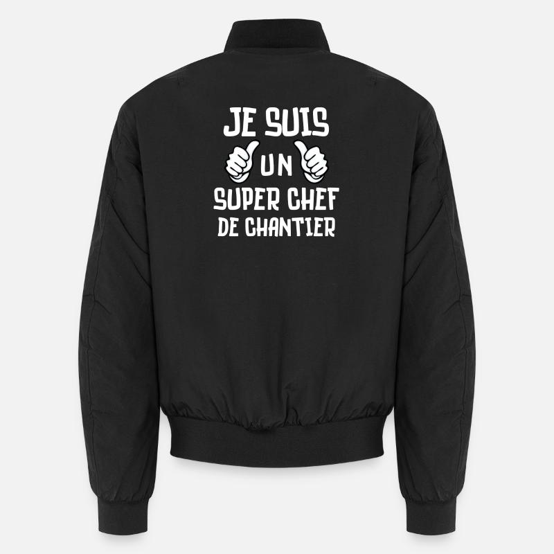 chantier, chef de chantier Bomber unisexe