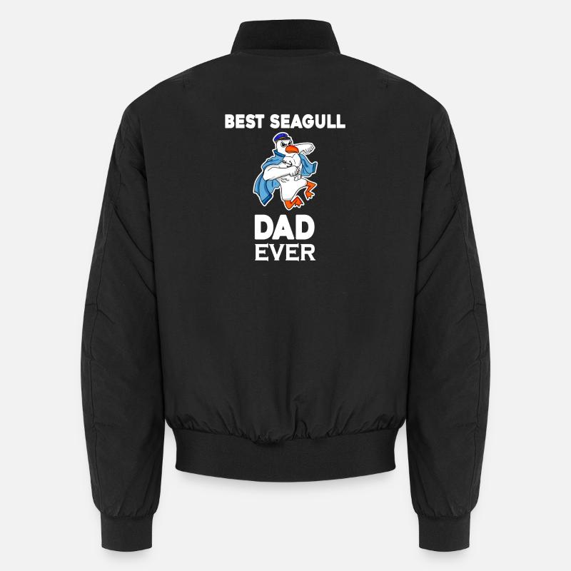 Daddy Daddy North Sea Best Seagull Dad Unisex Bomber Jacket