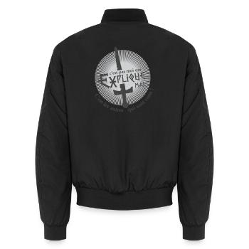 C'est les autres qui sont cons ! humour - Bomber unisexe - noir - Dos - AI Model Male 185 light (185cm)