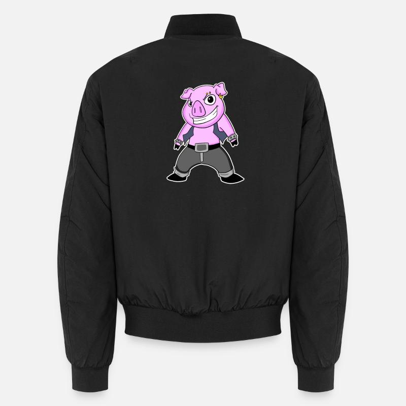 Cool Schwein Unisex Bomberjacke