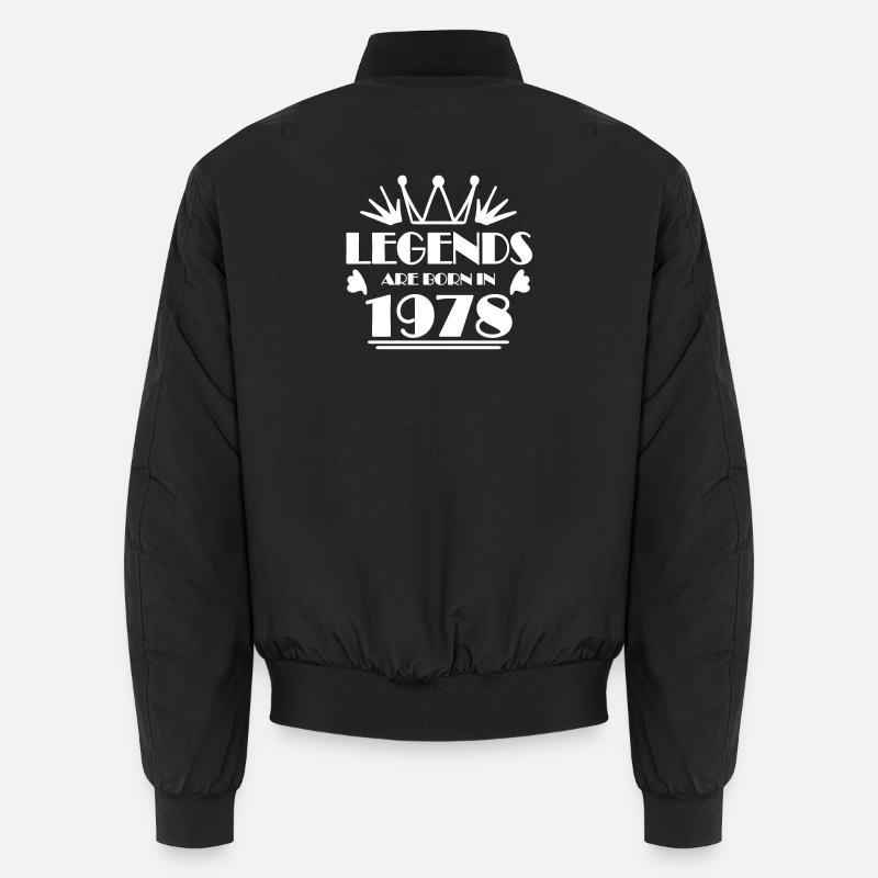 1978 - Born 1978 - Unisex Bomber Jacket - black