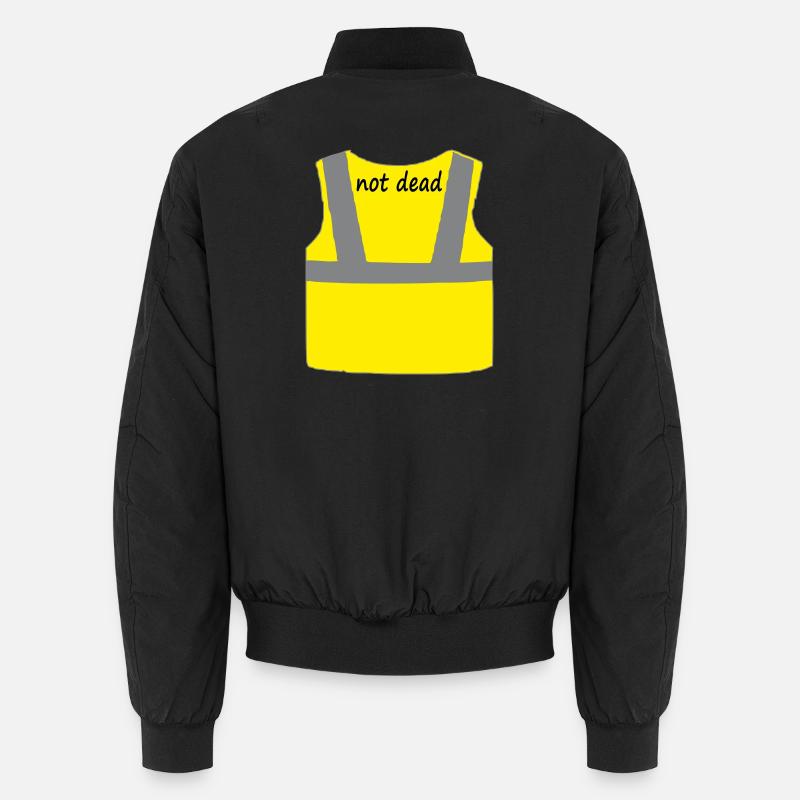 Gelbe Weste - Unisex Bomberjacke - Schwarz