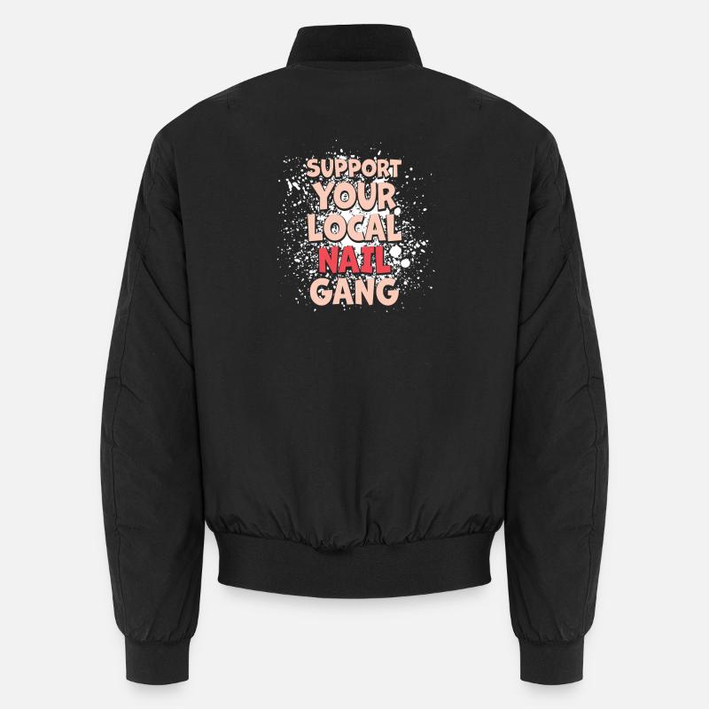 Support your local Nail Gang Nail Tech Unisex Bomber Jacket