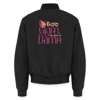 Trop glamour pour donner un sacré créateur d’ongles - Bomber unisexe - noir - Dos - AI Model Male 185 light (185cm)