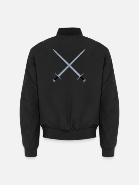 Crossed swords. - Unisex Bomber Jacket - black