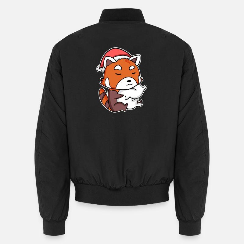 Red Panda Christmas Sleep Sleep Unisex Bomber Jacket