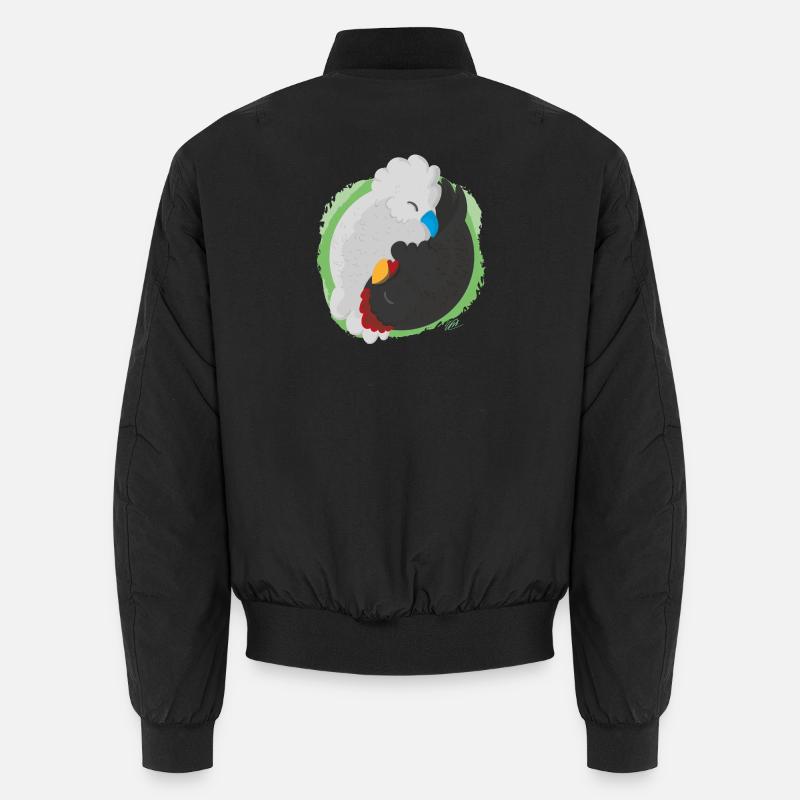 Poulets Jing Jang - Bomber unisexe - noir