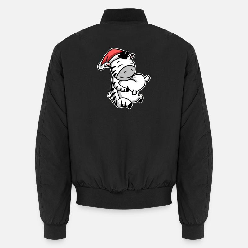 Zebra Christmas Sleep Sleep Sleep Unisex Bomber Jacket