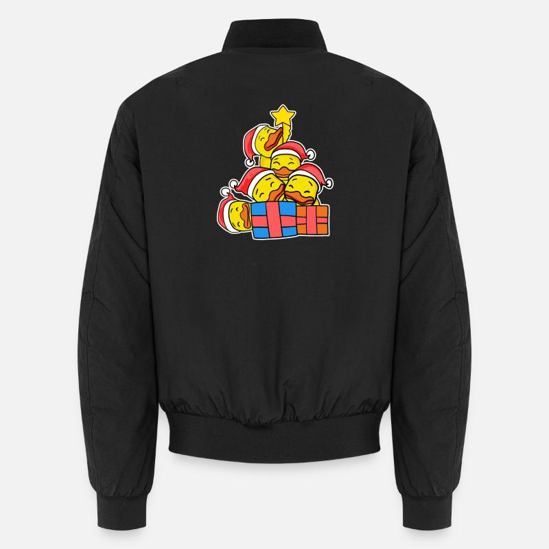 Christmas Christmas Tree Duck Ducks Unisex Bomber Jacket