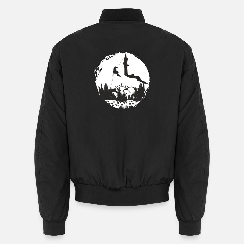 Time to Climb - Climbing Lovers - Unisex Bomber Jacket - black