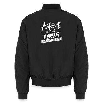 1998 - Né en 1998 - Fantastique depuis 1998 - Bomber unisexe - noir - Dos - AI Model Male 185 light (185cm)