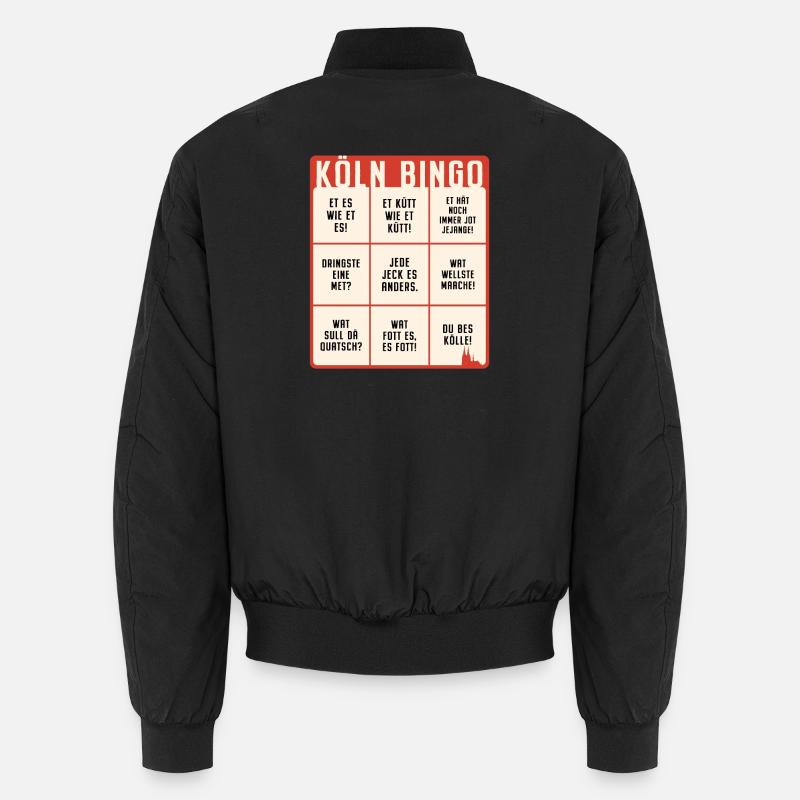 Köln Bingo Kölsch Et Kütt Alaaf Kölner Karneval Unisex Bomberjacke