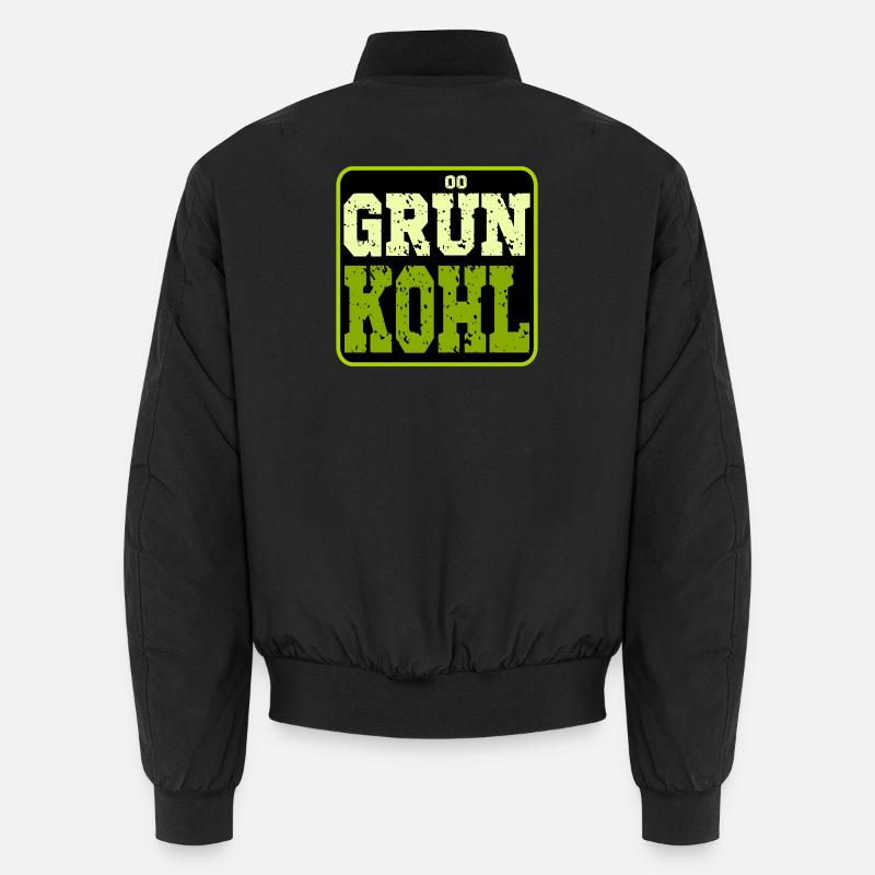 GRÜNKOHL - WINTERGEMÜSE - KOHLGERICHTE - KOHL - Unisex Bomberjacke - Schwarz