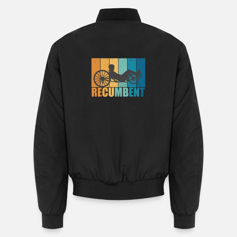Vélo Vintage Retro Cyclisme Couché Cadeau Bomber unisexe