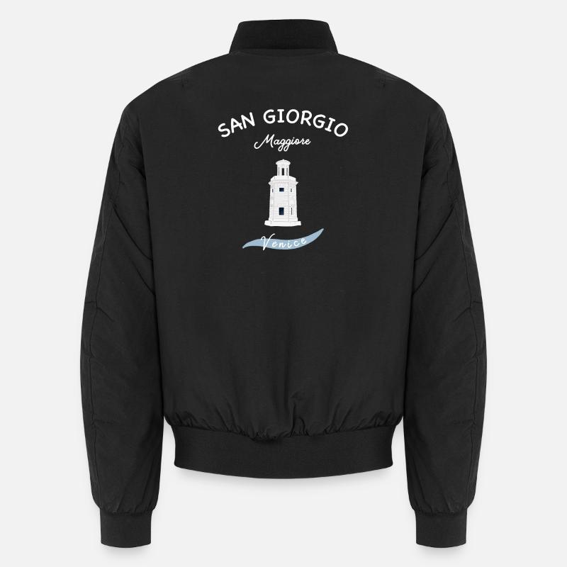 Venice, San Giorgio Maggiore Lighthouse, Italy Unisex Bomber Jacket