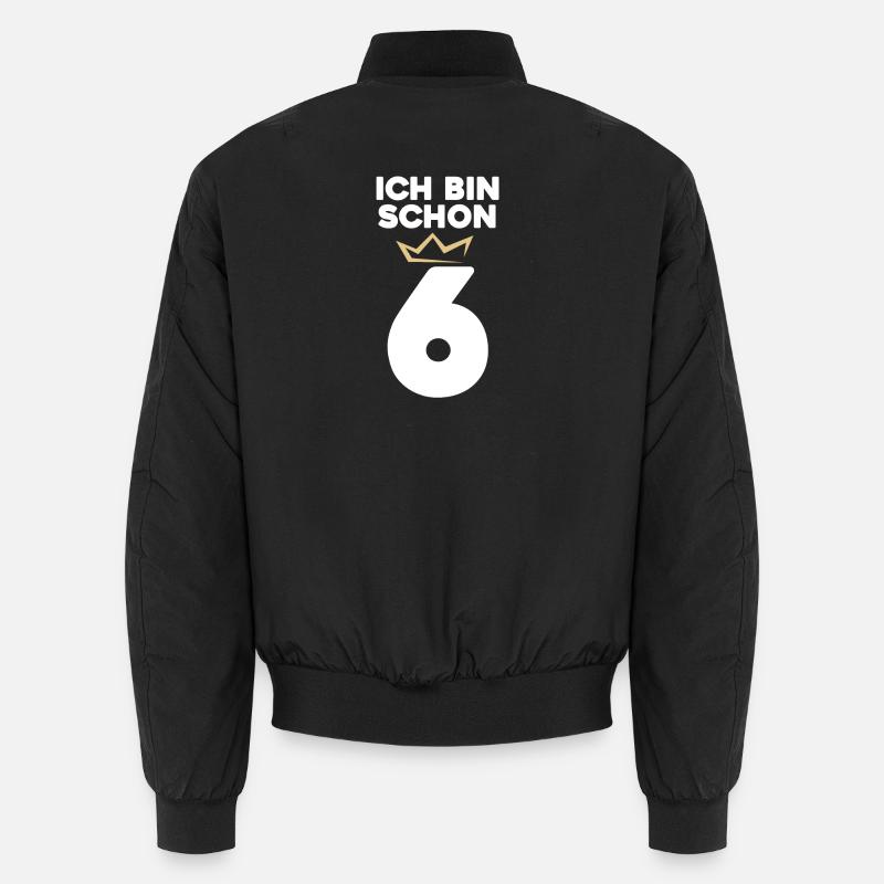 6 Geburtstag - 6 Jahre mit Krone Unisex Bomberjacke
