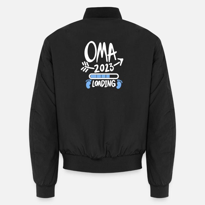 Oma 2023 - Werdende Oma 2023 - Unisex Bomberjacke - Schwarz