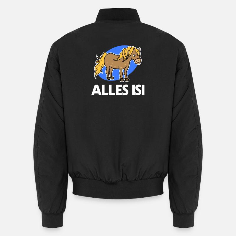 Islandpferde Islandponys Statement Pony Pferdefan Unisex Bomberjacke