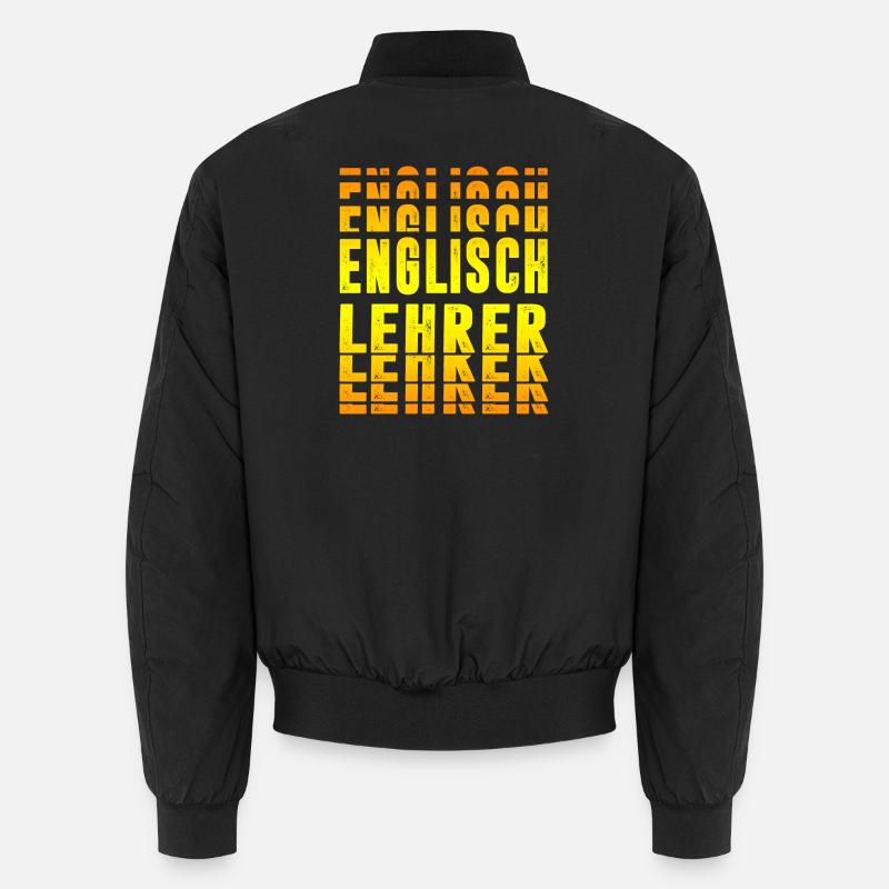 English Teacher Design - Unisex Bomber Jacket - black