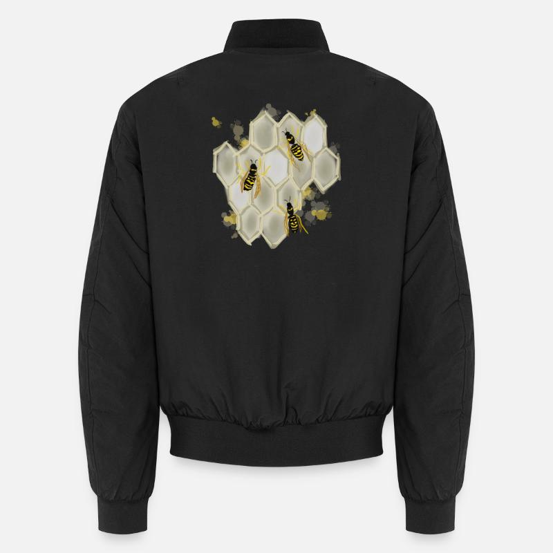 Wespen - Unisex Bomberjacke - Schwarz