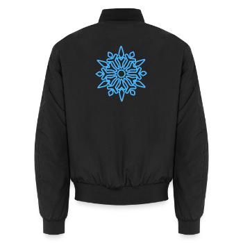 Noël - Bomber unisexe - noir - Dos - AI Model Male 185 light (185cm)