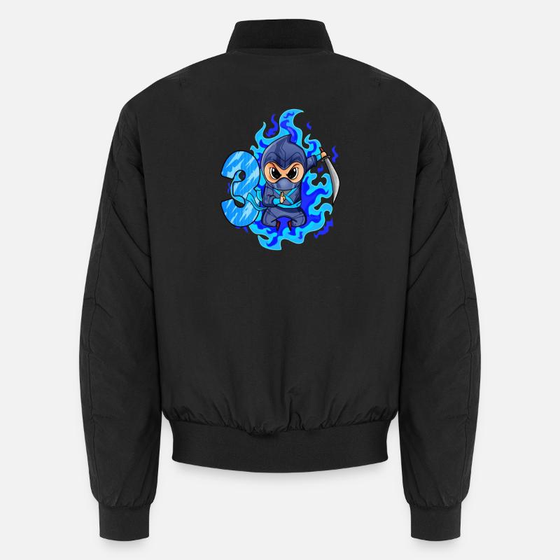 3. Geburtstag Junge 3 Jahre alt Ninja Unisex Bomberjacke