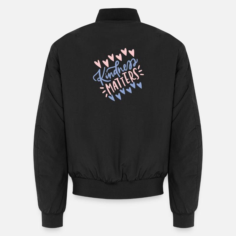 Kindness Matters - Awareness T-Shirt - Unisex Bomber Jacket - black