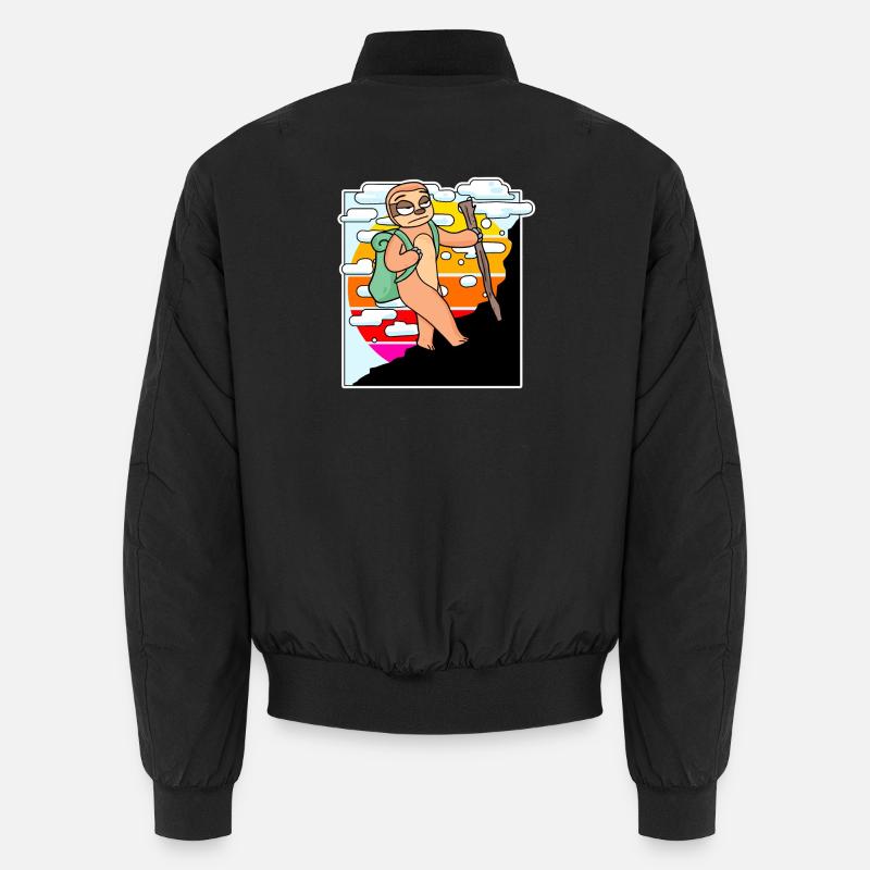 Sloth Mountain Mountains Mountain Peaks Unisex Bomber Jacket