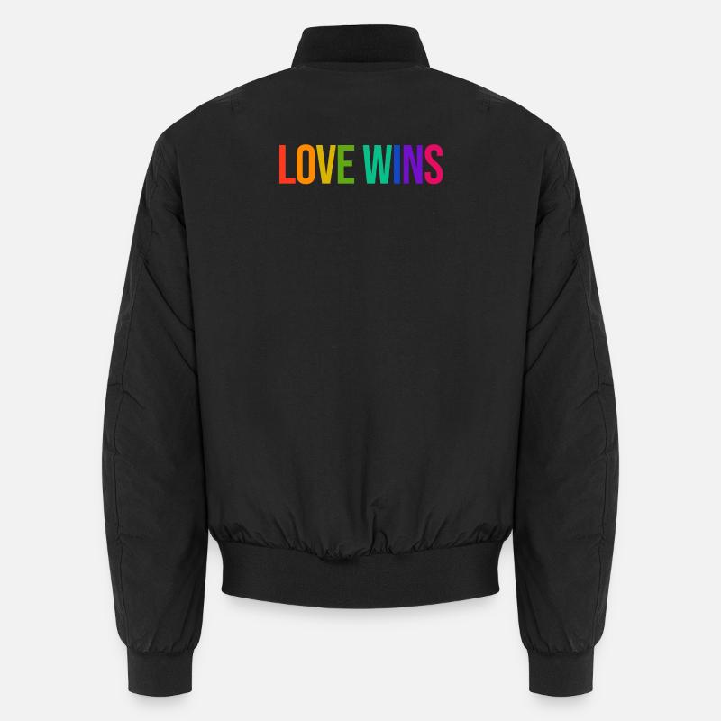 Déclaration d’égalité LGBT arc-en-ciel Fierté - Bomber unisexe - noir
