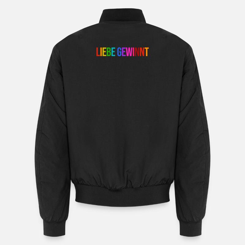 Lgbt Lesbisch Statement Regenbogen Homosexuell Unisex Bomberjacke