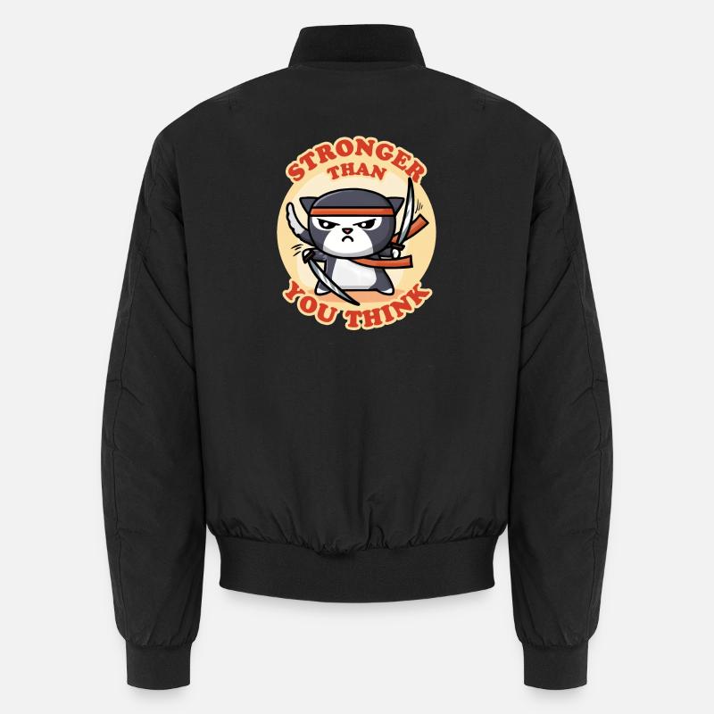 Ninja Katze Unisex Bomberjacke